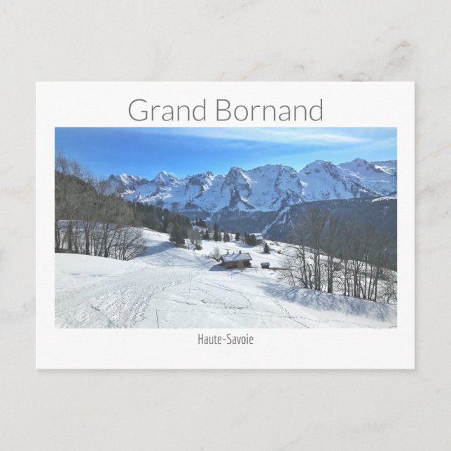 Le Grand Bornand, Haute-Savoie, Französische Alpen Postkarte (Vorderseite)