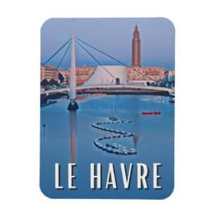Le Havre Foto Vintage Magnet