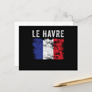 Le Havre Frankreich Flagge Französisches Souvenir Postkarte