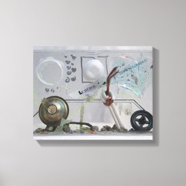 Le Heros Technologique K7 1986 Mixed-Media Geek C Leinwanddruck (Vorderseite)