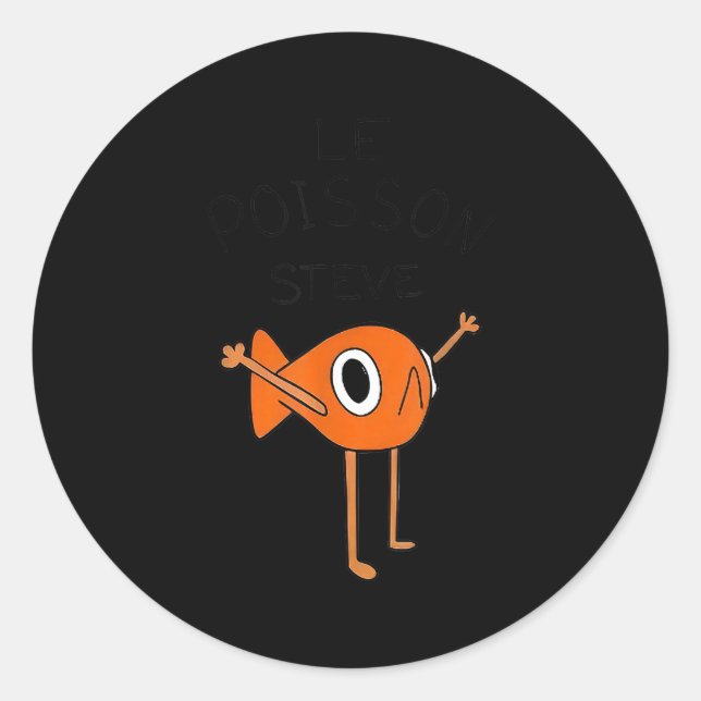 Le Isson Steve Funny Meme  Runder Aufkleber (Vorderseite)