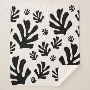 Le Jardin 02 Botanical Schwarz-weiß Modern Blätter Sherpadecke