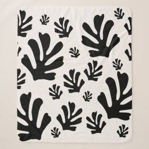 Le Jardin 02 Botanische Schwarz Weiß Moderne Blätt Sherpadecke