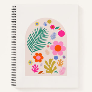 Le Jardin 04 Retro-Blume Modernes Flora Notizbuch