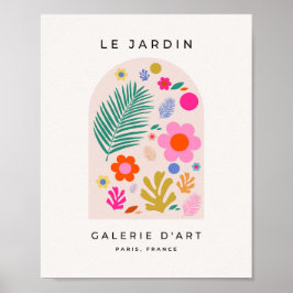 Le Jardin 04 Retro-Blume Modernes Flora Poster