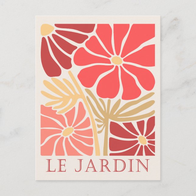 Le Jardin Boho Blume Feiertagspostkarte (Vorderseite)