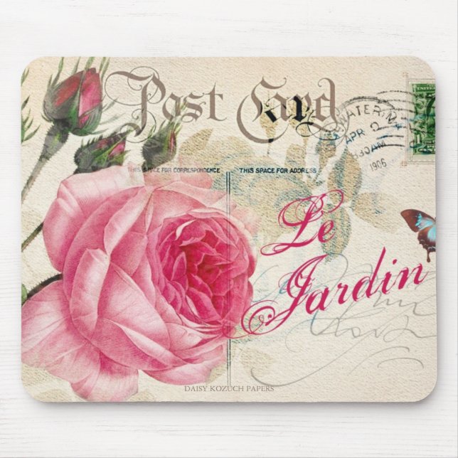 Le Jardin, französisch Inspiriert, Mouse Pad Mousepad (Vorne)