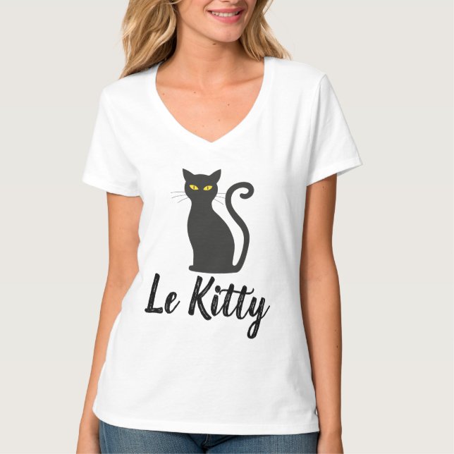 LE KITTY, FRANZÖSISCHE CAT-T - Shirt (Vorderseite)