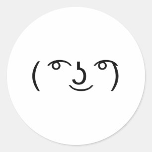 Le Lenny Face Runder Aufkleber
