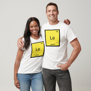 Le - Leone Lustiges Chemie-Element-Symbol T-Shirt