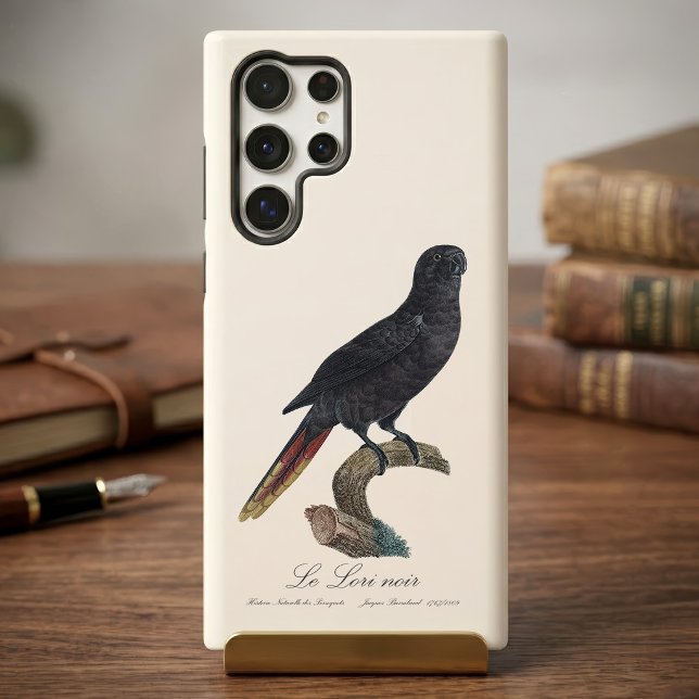 Le Lori noir / Black Lory Samsung Galaxy Hülle (Black Lory or Red-Quilled Lory, Chalcopsitta atra. Case)