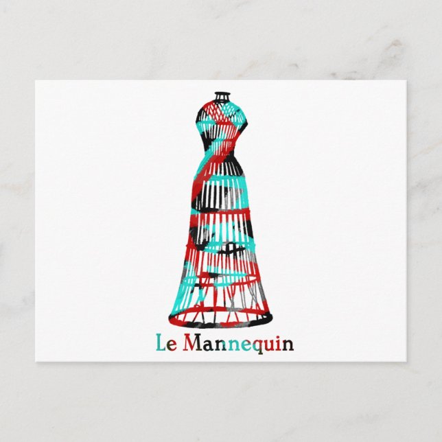 Le Mannequin Postkarte (Vorderseite)