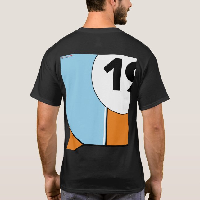 Le Mans Ausdauer, die inspirierten T - Shirt läuft (Rückseite)