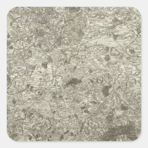 Le Mans Quadratischer Aufkleber