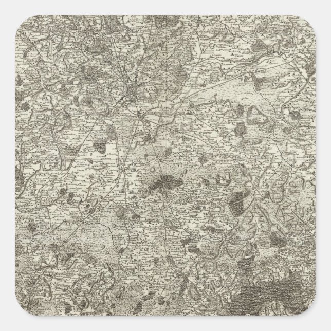 Le Mans Quadratischer Aufkleber (Vorderseite)