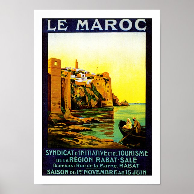 Le Maroc ~ Rabat Poster (Vorne)