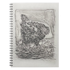 Le Mere Poule (Die Mutterhenne oder das Huhn) Notizblock