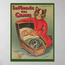 Le Monde des Chats, Louis Wain Art Poster