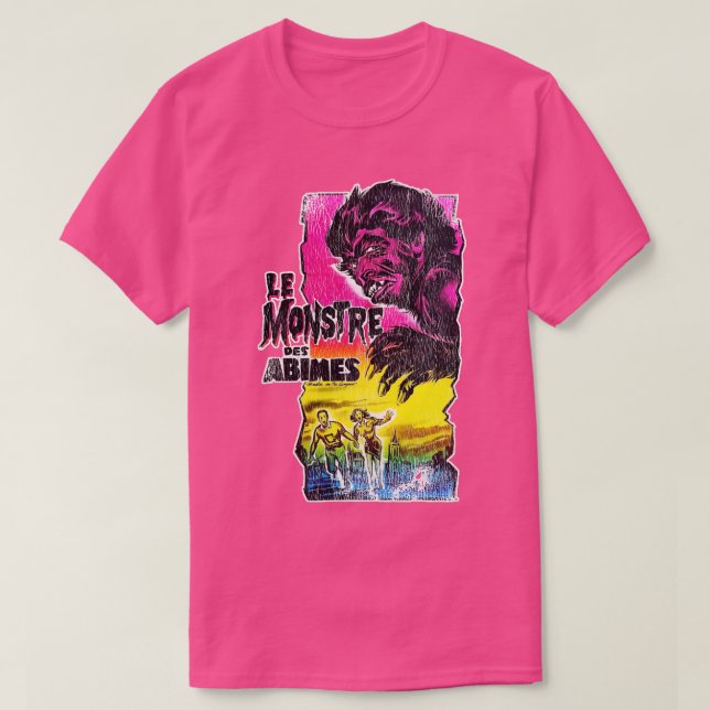 Le Monstre Des Abimes Monster auf dem Campus T-Shirt (Design vorne)