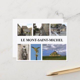 Le Mont Saint Michael, Frankreich Postkarte
