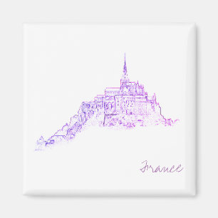 Le Mont Saint Michel Frankreich Architektur Magnet