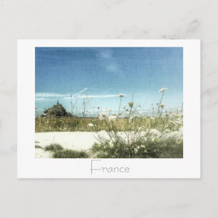 Le Mont Saint Michel Frankreich Architektur Postca Postkarte