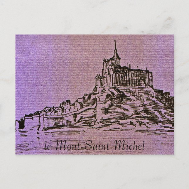 le Mont-Saint-Michel Postkarte (Vorderseite)
