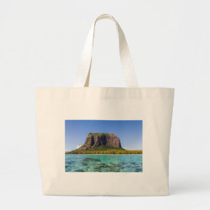 Le Morne Brabant Mauritius mit Meerblick Jumbo Stoffbeutel