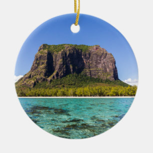Le Morne Brabant Mauritius mit Meerblick Keramikornament