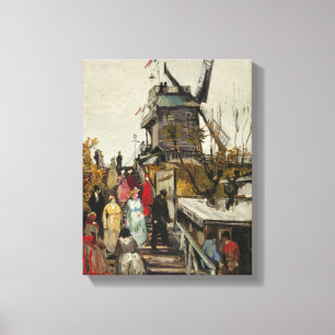 Le Moulin de Blute-Fin - Van Gogh - c1886 Leinwanddruck