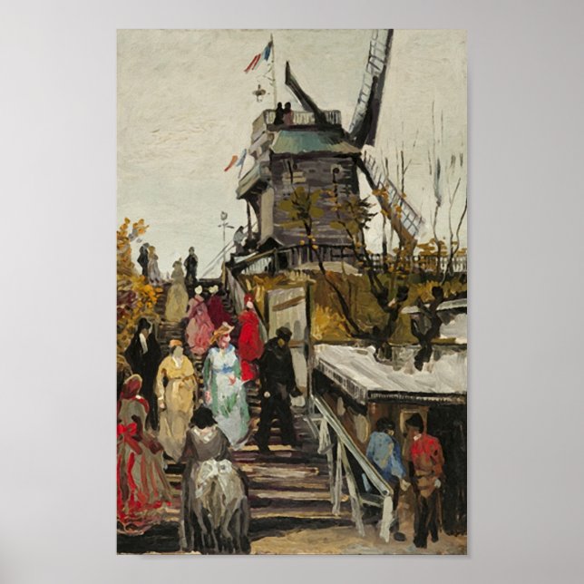 Le Moulin de Blute-Fin Van Gogh Fine Art Poster (Vorne)