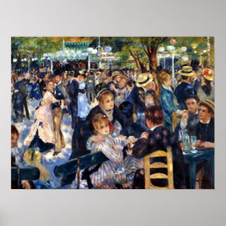 Le Moulin de la Galette - Auguste Renoir Kunst Poster