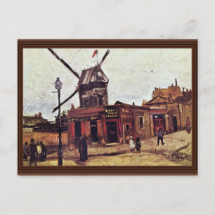Le Moulin de La Galette by Vincent Van Gogh Postkarte