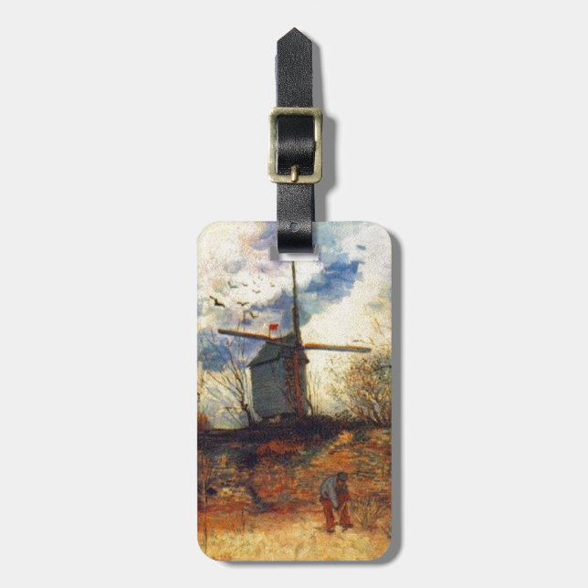 Le Moulin de la Galette Van Gogh Gepäckanhänger (Vorderseite vertikal)