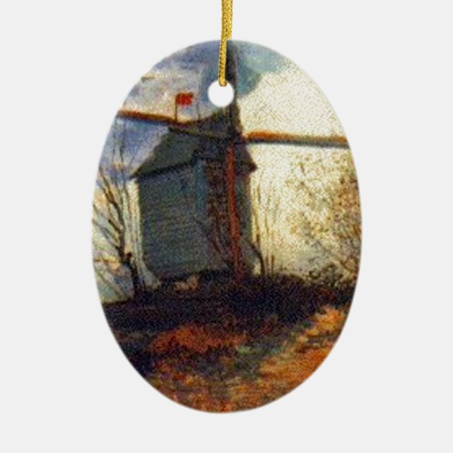 Le Moulin de la Galette Van Gogh Keramikornament (Vorne)
