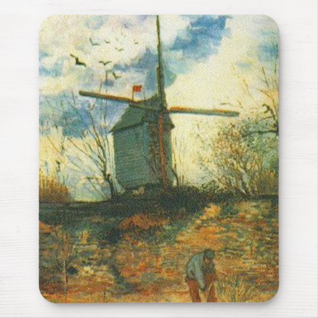 Le Moulin de la Galette Van Gogh Mousepad (Vorne)