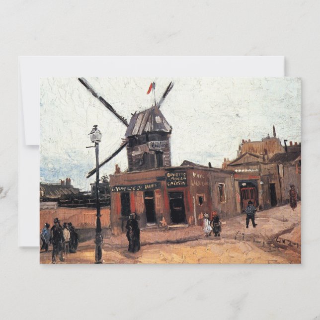 Le Moulin de la Galette von Vincent van Gogh (Vorderseite)