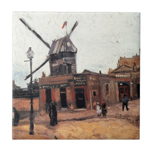 Le Moulin de la Galette von Vincent van Gogh Fliese