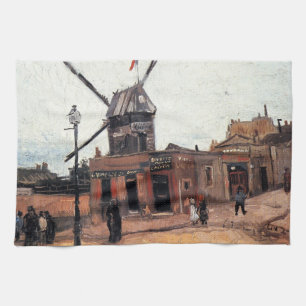 Le Moulin de la Galette von Vincent van Gogh Geschirrtuch