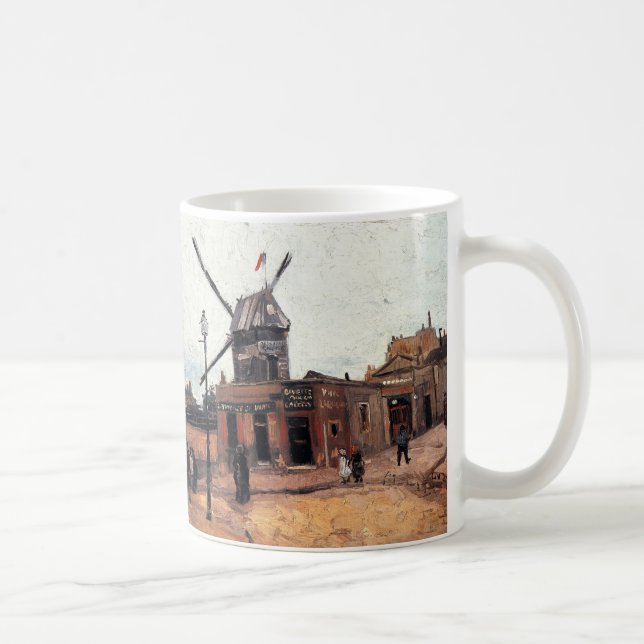 Le Moulin de la Galette von Vincent van Gogh Kaffeetasse (Rechts)