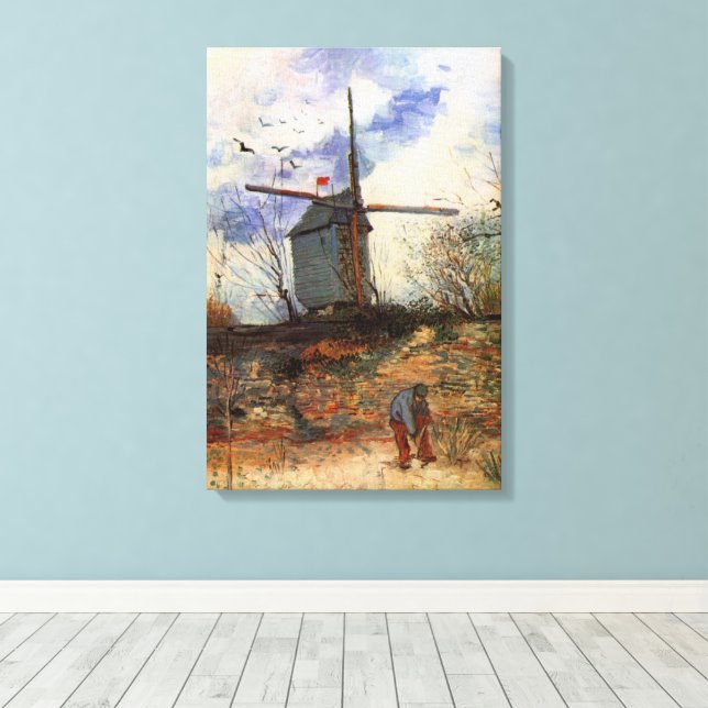 Le Moulin de la Galette von Vincent van Gogh Leinwanddruck (Insitu (Holzboden))