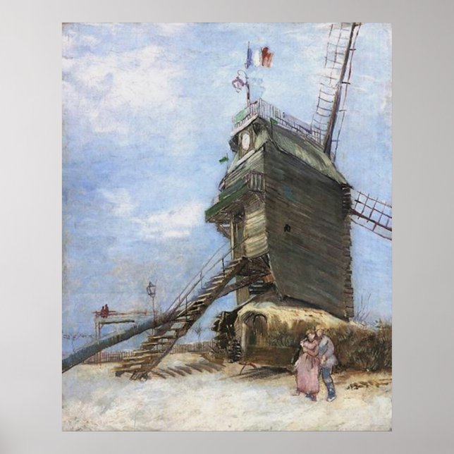 Le Moulin de la Galette von Vincent van Gogh Poster (Vorne)