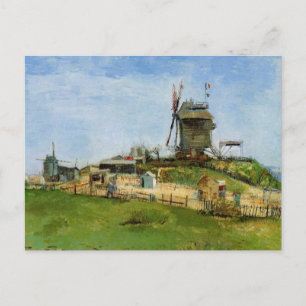 Le Moulin de la Galette von Vincent van Gogh Postkarte