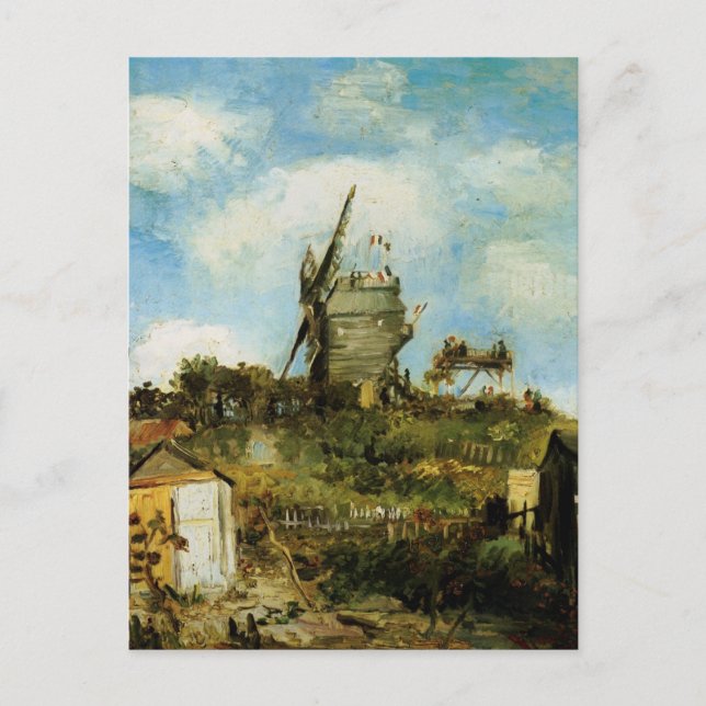 Le Moulin de la Galette von Vincent van Gogh Postkarte (Vorderseite)