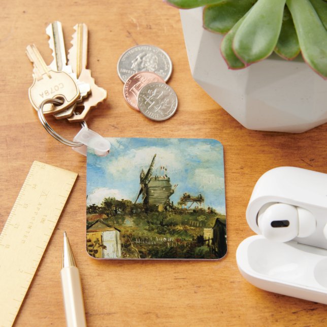 Le Moulin de la Galette von Vincent van Gogh Schlüsselanhänger (Schreibtisch)