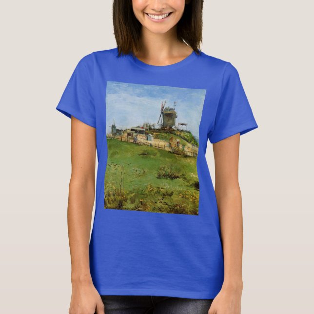Le Moulin de la Galette von Vincent van Gogh T-Shirt (Vorderseite)