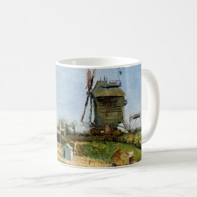 Le Moulin de la Galette von Vincent van Gogh Tasse (VorderseiteRechts)