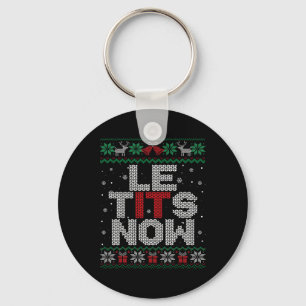 Le Now Funny Xmas lassen es schnupfen hässlich Wei Schlüsselanhänger