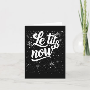 Le Now swooshed Text Design Weihnachtsfeiertage Er Karte