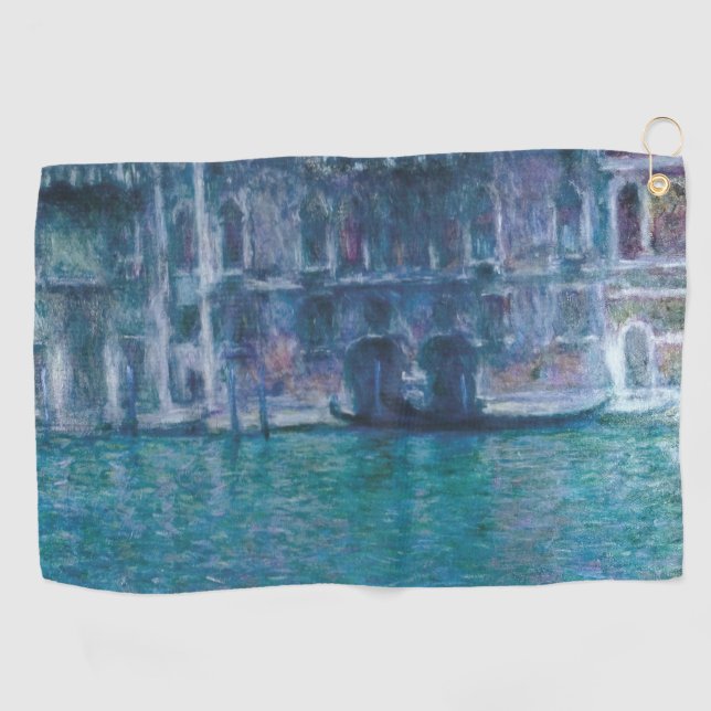 Le palais da Mula Claude Monet Golfhandtuch (Horizontal)